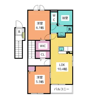 ブローテ【2階】の間取り