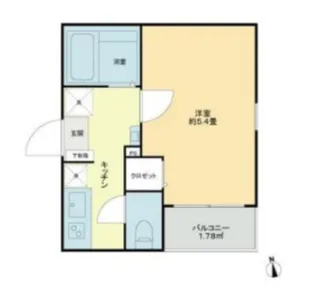 東京都台東区鳥越1【マンション】の間取り