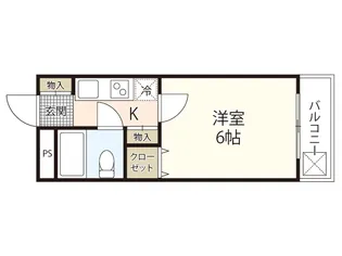 ブランズ弐番館【2階】の間取り