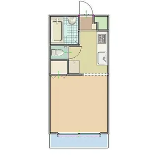 南台ハイツG【2階】の間取り