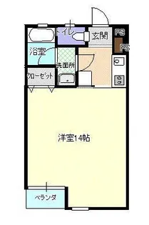 コーポ台新【1階】の間取り