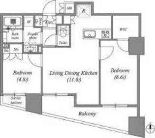 ディームス蔵前Avenue【8階】の間取り