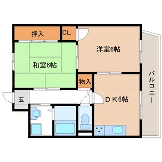 エレガンス喜連【2階】の間取り