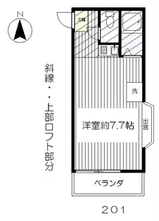 明星ハイツ14【2階】の間取り