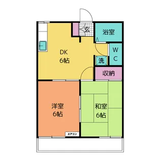 エクセル土井 B棟【1階】の間取り