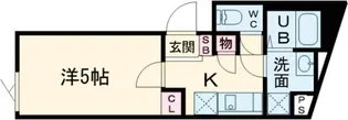 アズール世田谷【1階】の間取り