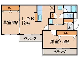 アネックス大久保【2階】の間取り