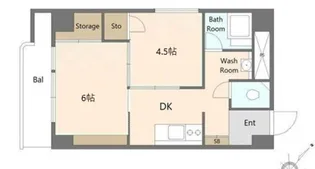 シャンボール東雲【6階】の間取り