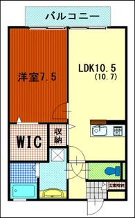 茨城県那珂郡東海村大字村松【アパート】の間取り
