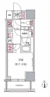 プレジリア東日本橋【12階】の間取り