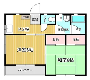 栃木県宇都宮市宝木町1【アパート】の間取り