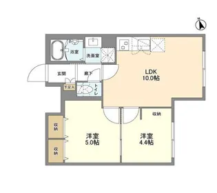ウェルスクエア新宿戸山【4階】の間取り