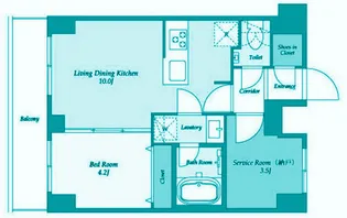 東京都品川区南大井3【マンション】の間取り