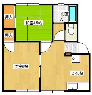 八重山ハイツ【1階】の間取り