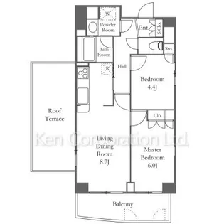 ザ タバタ ハウス【5階】の間取り