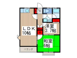 アネックスYAMA I【2階】の間取り