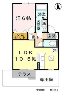 カトルセゾンC【1階】の間取り