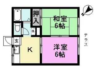 2Kの間取り画像