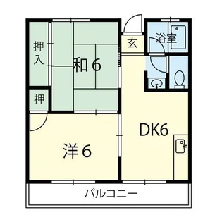 2DKの間取り画像