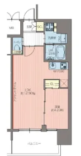 プレジオ西中島ASIAN【6階】の間取り