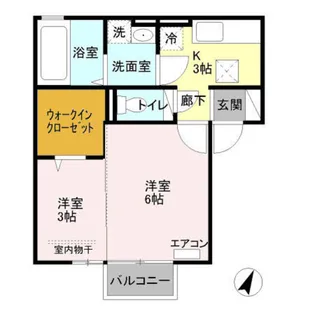 新潟県新潟市東区臨港1【アパート】の間取り