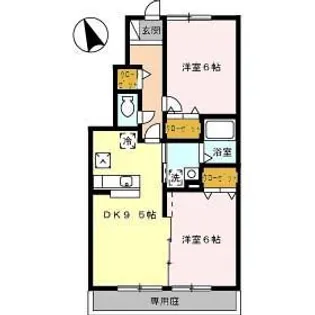 レフア I【1階】の間取り