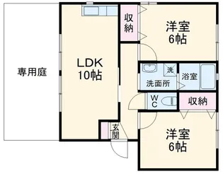 ラクラス3号館【1階】の間取り