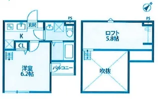神奈川県川崎市多摩区中野島4【アパート】の間取り