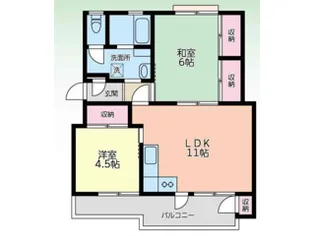 別所アパートメント C棟【4階】の間取り