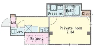 エヌエムディズユイット【2階】の間取り