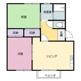 フレグランスわたなべ【2階】の間取り