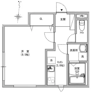 メゾン・ド・ハジメ【1階】の間取り