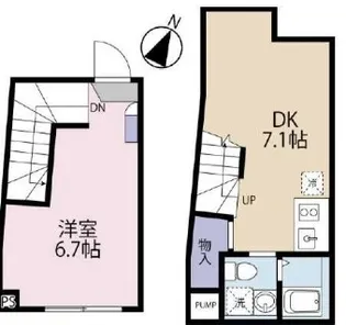 HJ PLACE NISHIHARA【1階】の間取り