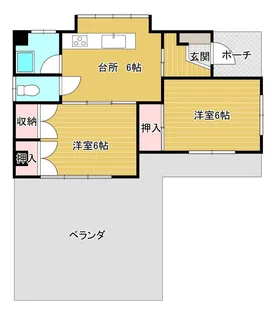 宮城戸建【2階】の間取り