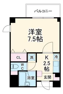 フォーレストビル【6階】の間取り