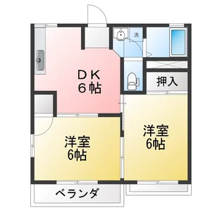 リバーサイド八楠【2階】の間取り