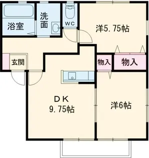 レジデンス・ノヴァB【1階】の間取り