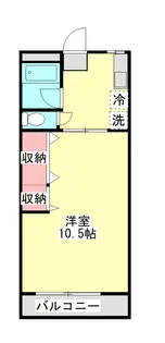 ウィローレジデンスB【1階】の間取り