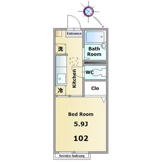 アーバンライフ新千葉【1階】の間取り