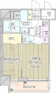 パークフロント新宿【7階】の間取り