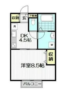 サウスヴィレッジ【1階】の間取り