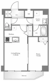 ティモーネ深川リーヴァ【6階】の間取り