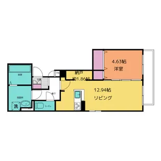 M.K.primor【2階】の間取り