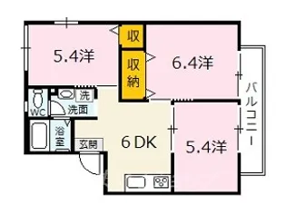 3DKの間取り画像