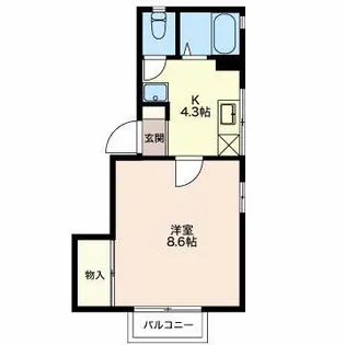 セントラルマーサ B【2階】の間取り