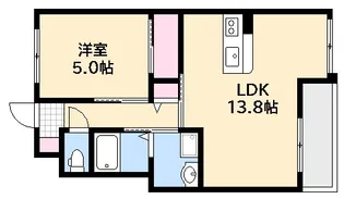 広島県広島市西区竜王町【マンション】の間取り