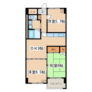 3DKの間取り画像