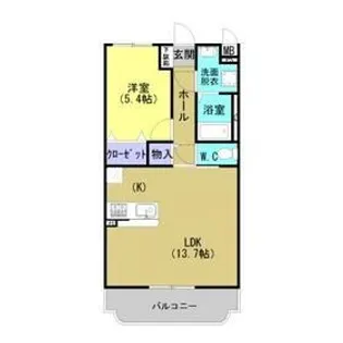 三河江曽島【1階】の間取り