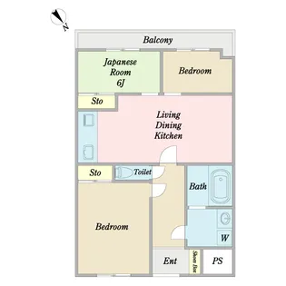 フォーレスト調布【3階】の間取り