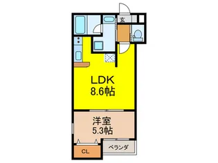 仮)Le Ciel Kamisyakujii【3階】の間取り